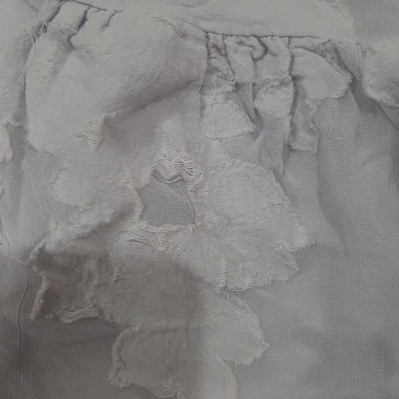 Wilfred fairycore boho distressed sheer cropped embroidered blouse top - Picture 9 of 15